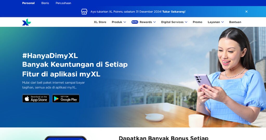 Cek kuota XL melalui website resmi